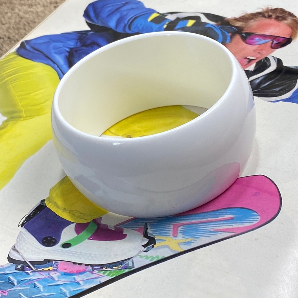 Vintage White Plastic Bracelet
